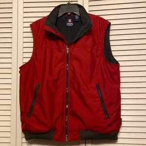 Chaps Zip Vest Polar Fleece Lined Size L